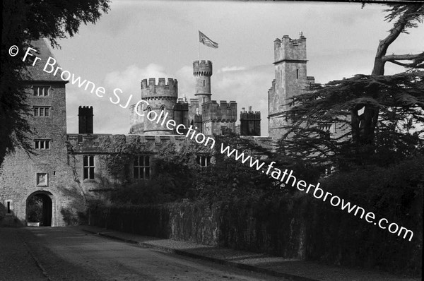 LISMORE CASTLE  TOWERS WITH HOUSE FLAG